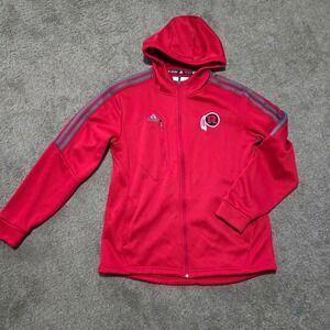 Adidas‎ Redmen Football ClimaWarm Full Zip Hoodie Jacket Mens Medium
